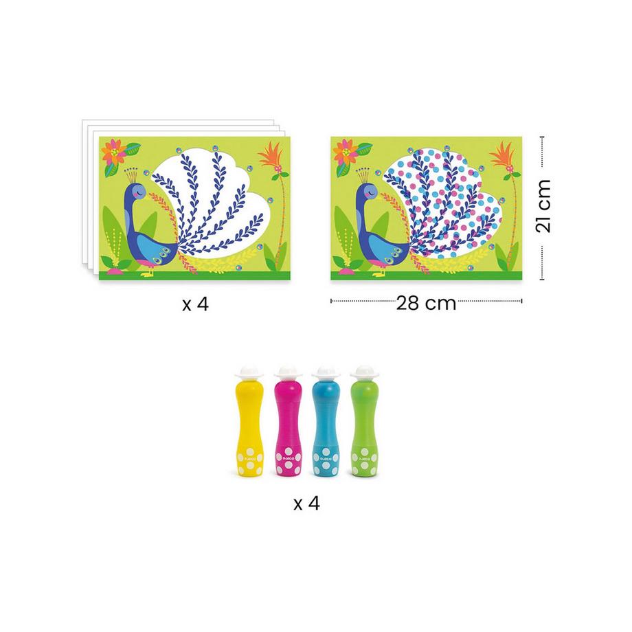 Djeco ensemble de peinture Peindre des petits points, c'est tout ! 