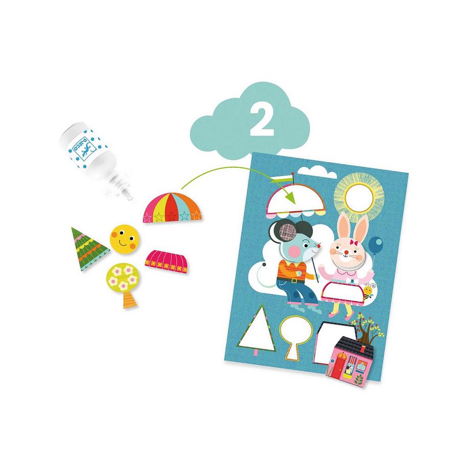 Djeco Kit de loisirs créatifs Chat et amis 