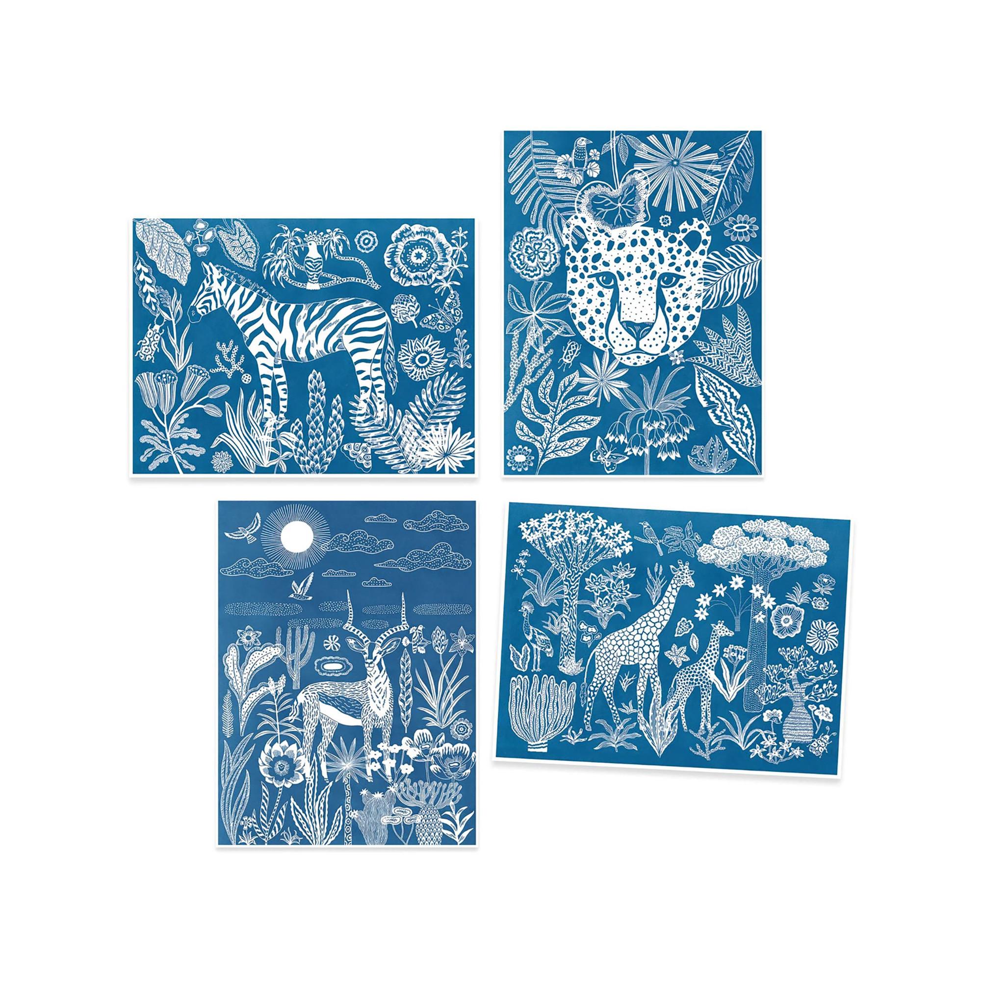 Djeco Kit de loisirs créatifs Savane nocturne 