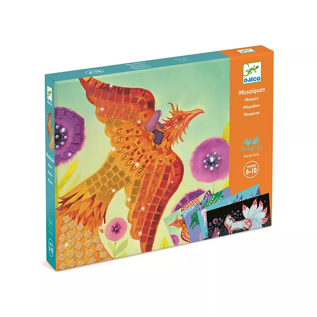 Djeco - Mosaik Bastelset, 4.2X22X27.5CM, Multicolor