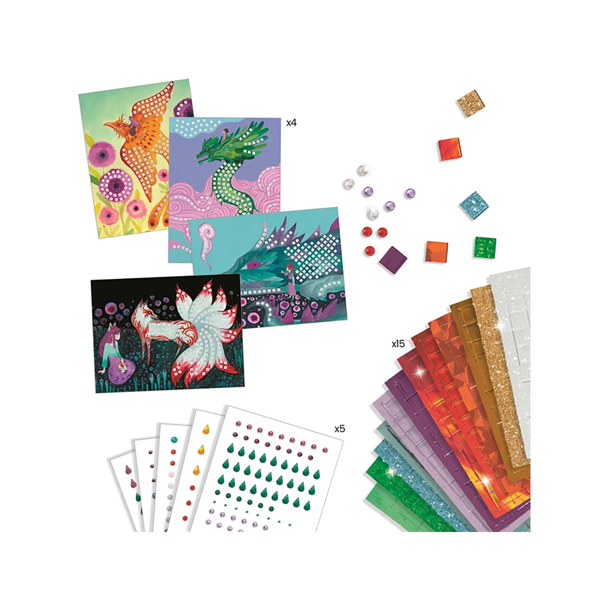 Djeco Mosaik Bastelset Legendäre Wesen 