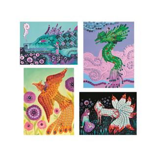 Djeco Set di artigianato mosaico Creature leggendarie 