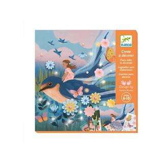 Djeco Bastelset mit Stickerbildern Däumelinchen 