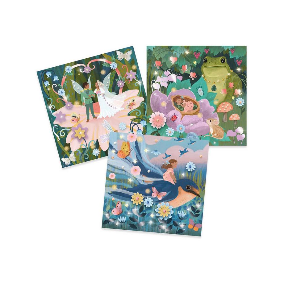 Djeco Bastelset mit Stickerbildern Däumelinchen 