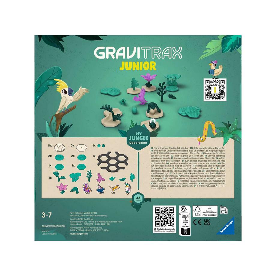 Ravensburger  GraviTrax Junior Set d'extension / décoration Jungle 