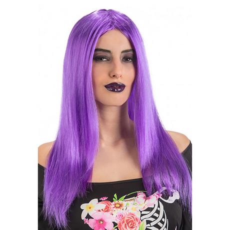 Carnival Toys  Perruque cheveux violets longs 