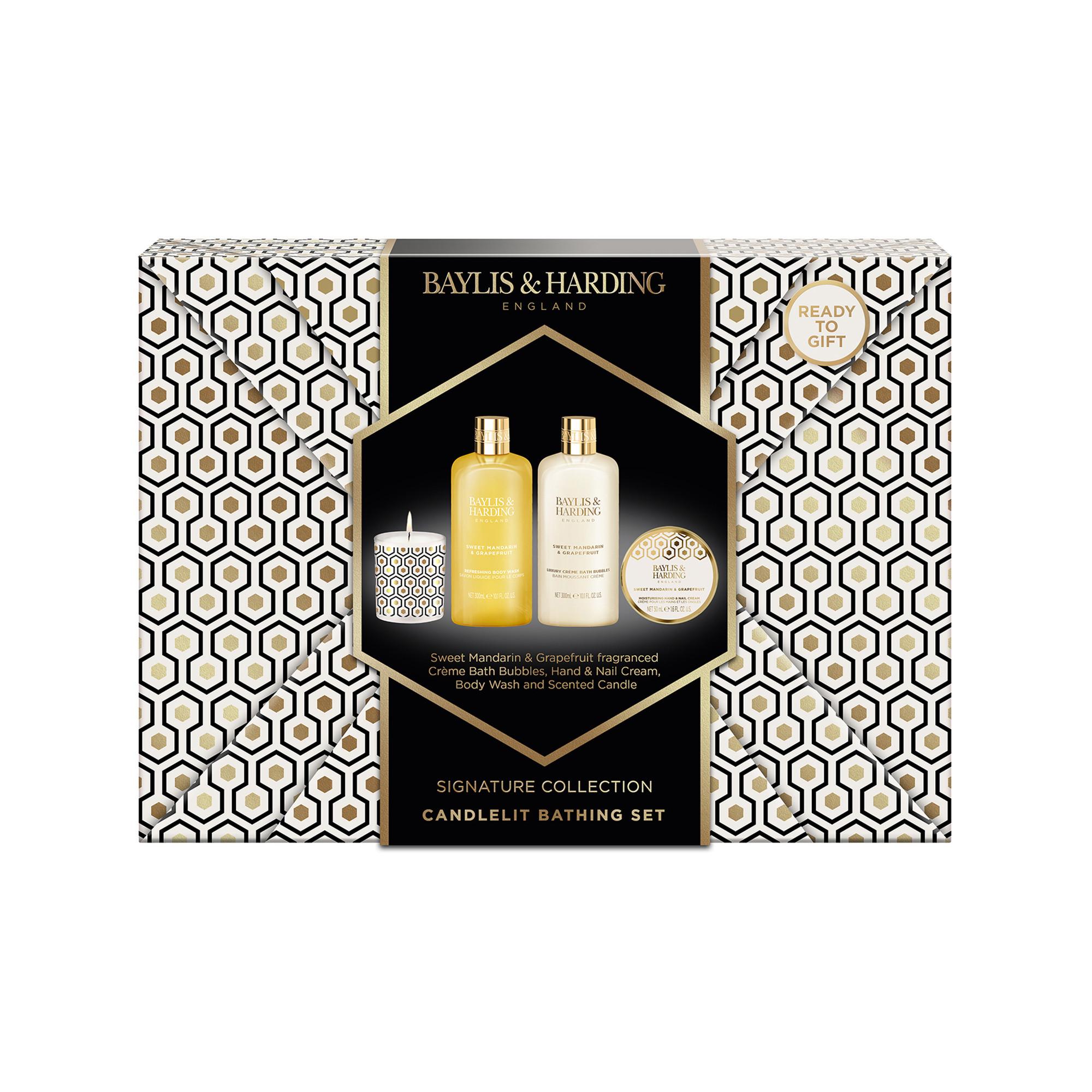 BAYLIS & HARDING Sweet Mandarin & Grapefruit Candlelight  Geschenkset 