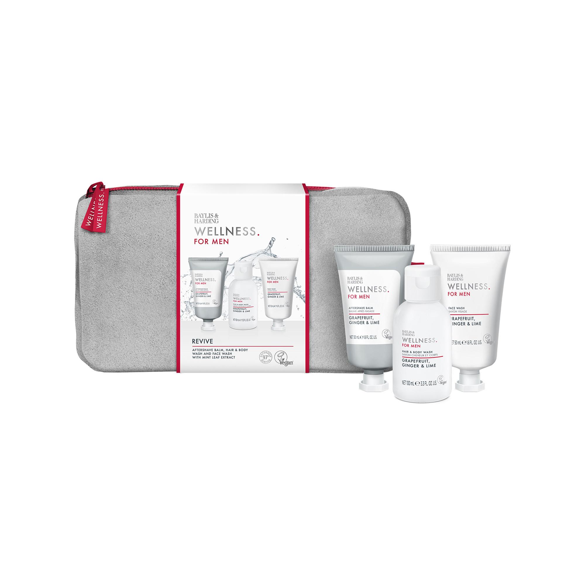 BAYLIS & HARDING Wellness For Men Revived di borse da toilette Set regalo 