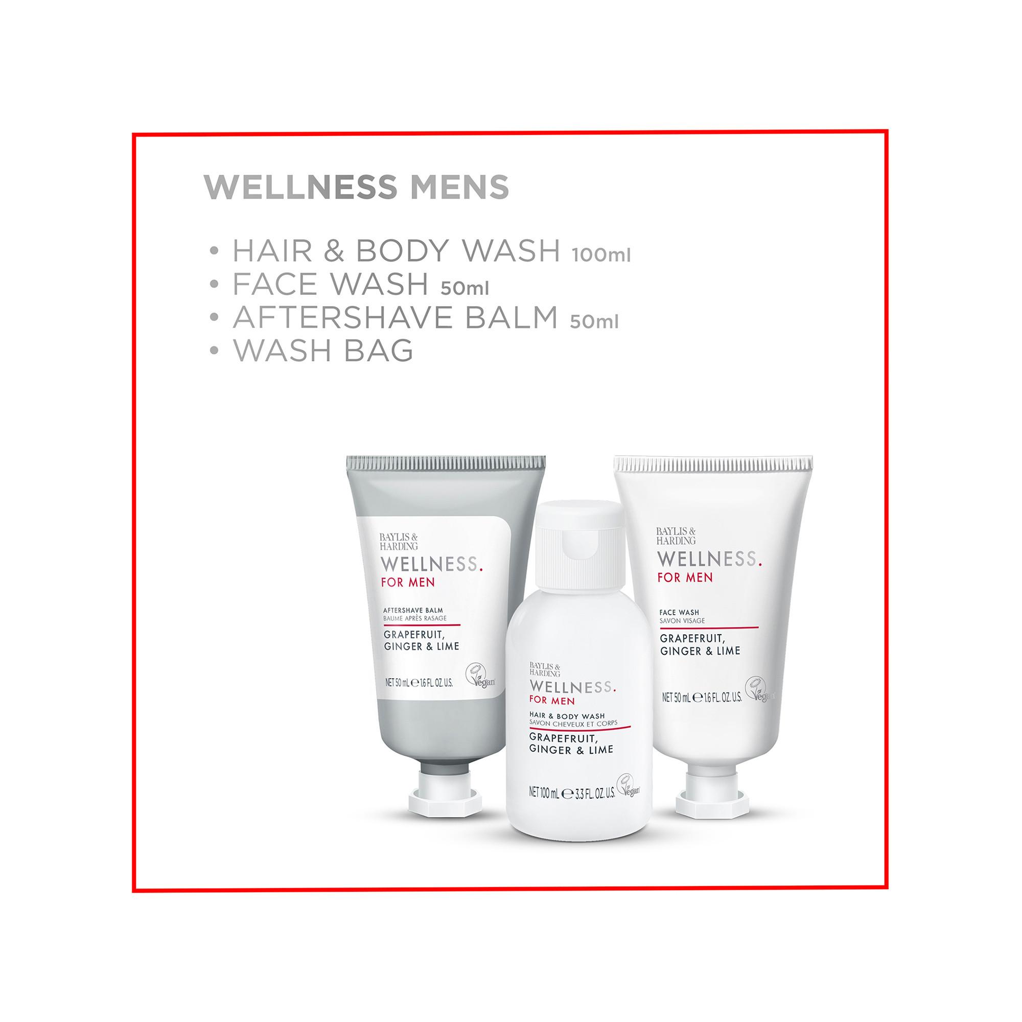 BAYLIS & HARDING Wellness For Men Revived di borse da toilette Set regalo 