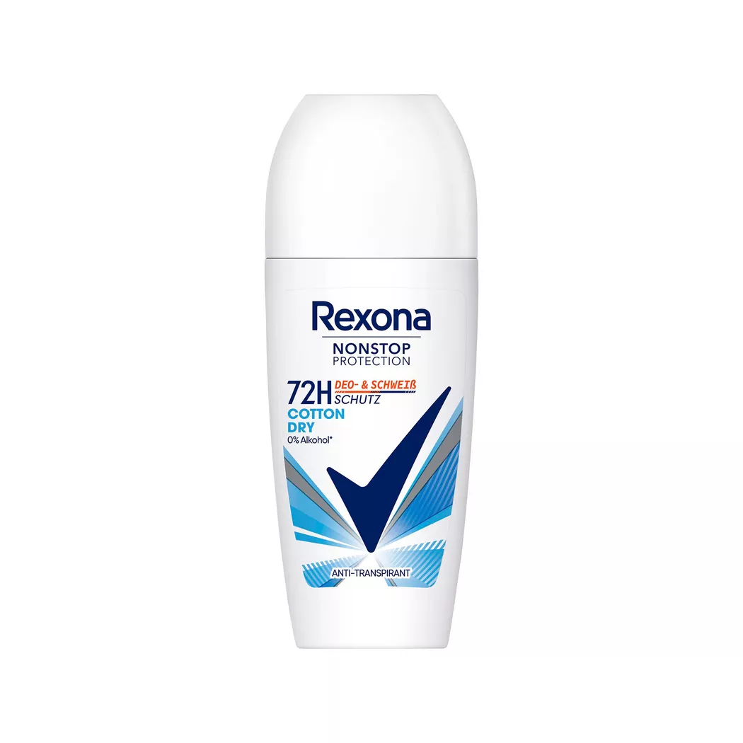 Rexona - Deo Roll-On, Nonstop Protection Cotton Dry, 50 ml