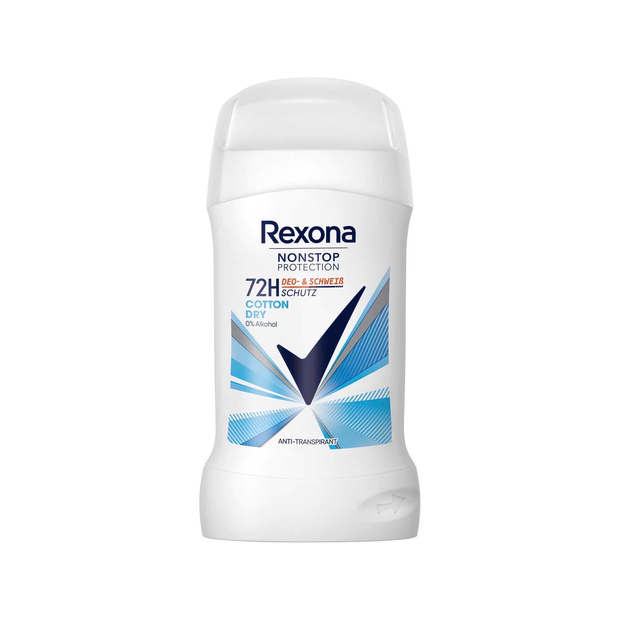 Rexona Nonstop Protection Anti-Transpirant Cotton Dry Deostick 