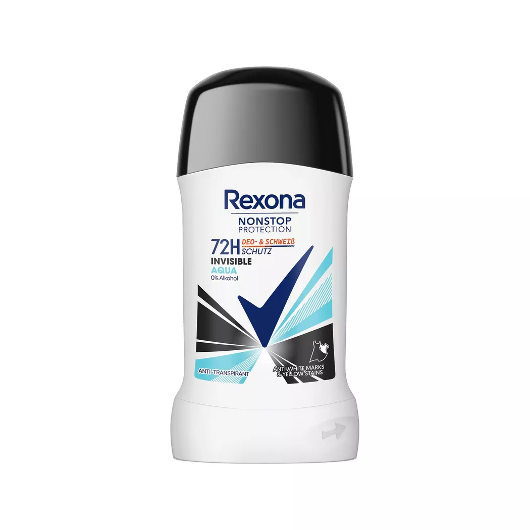 Rexona - Deostick, Nonstop Protection Anti-Transpirant Invisible Aqua, 50 ml