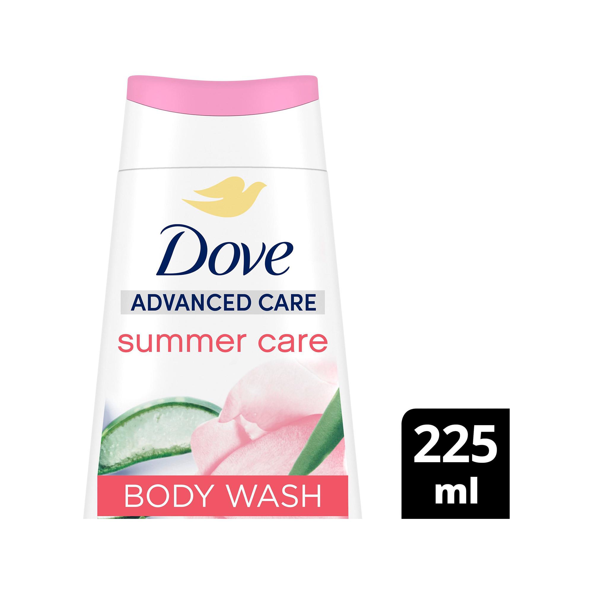 Dove Advanced Care  Limited Edition summer care Crème de douche parfumée à la rose & à l'aloe vera 