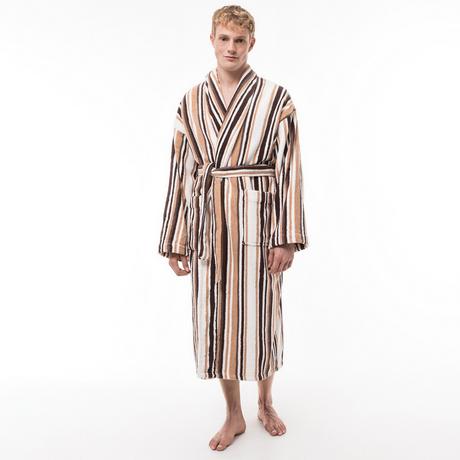 Manor Verona Accappatoio Lungo a Righe  