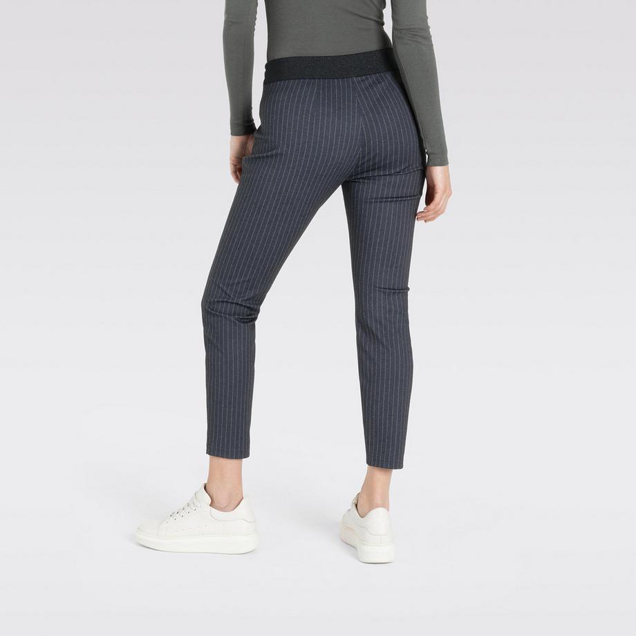 MAC Easy Smart Pantalon de jogging Slim Fit rayé avec cordon de serrage  