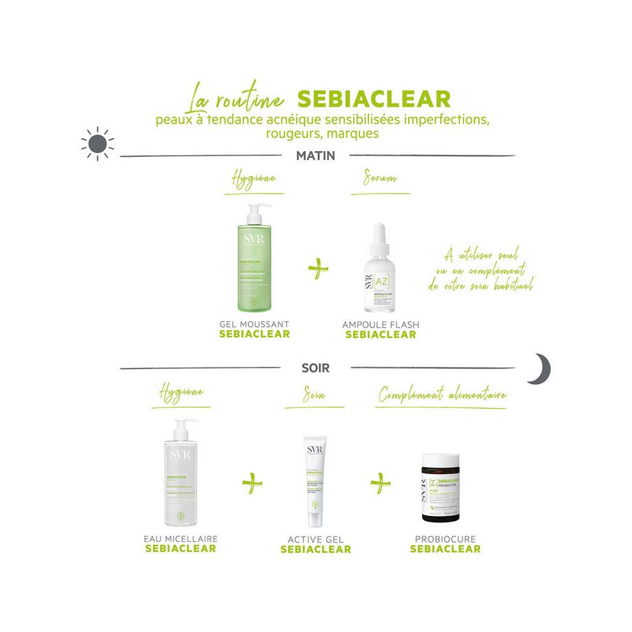 Laboratoire SVR  Sebiaclear Ampoule A-Z   