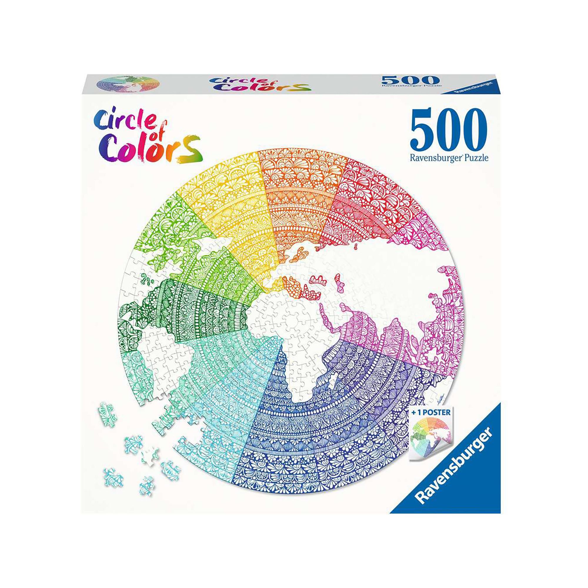 Ravensburger  Puzzle Circle of Colors - Mandala, 500 pièces 