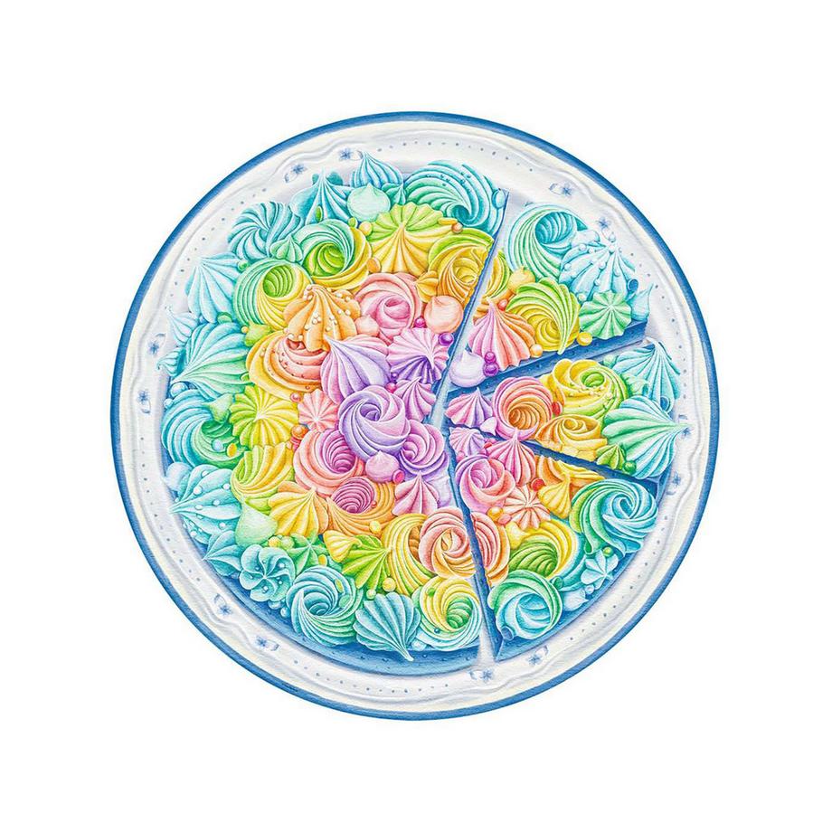 Ravensburger  Puzzle Rainbow Cake, 500 Teile 