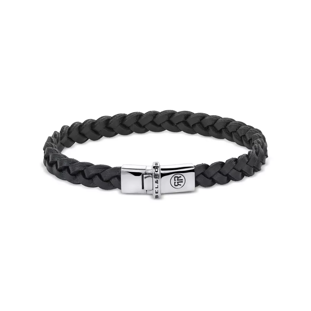 Rebel & Rose - Armband, Small Braided Navy, 17.5CM, Multicolor