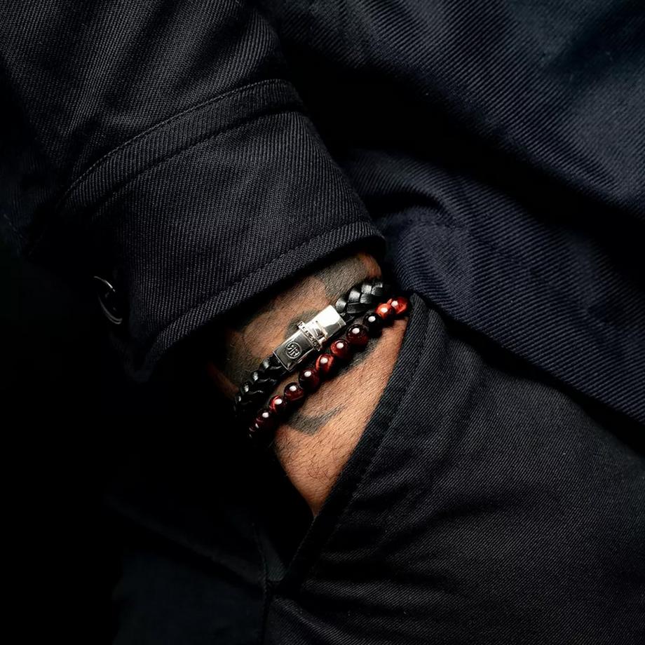 Rebel & Rose Small Braided Navy Bracelet 