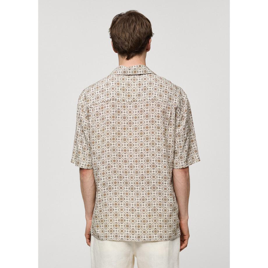 Mango Man Chemise à manches courtes à motifs  