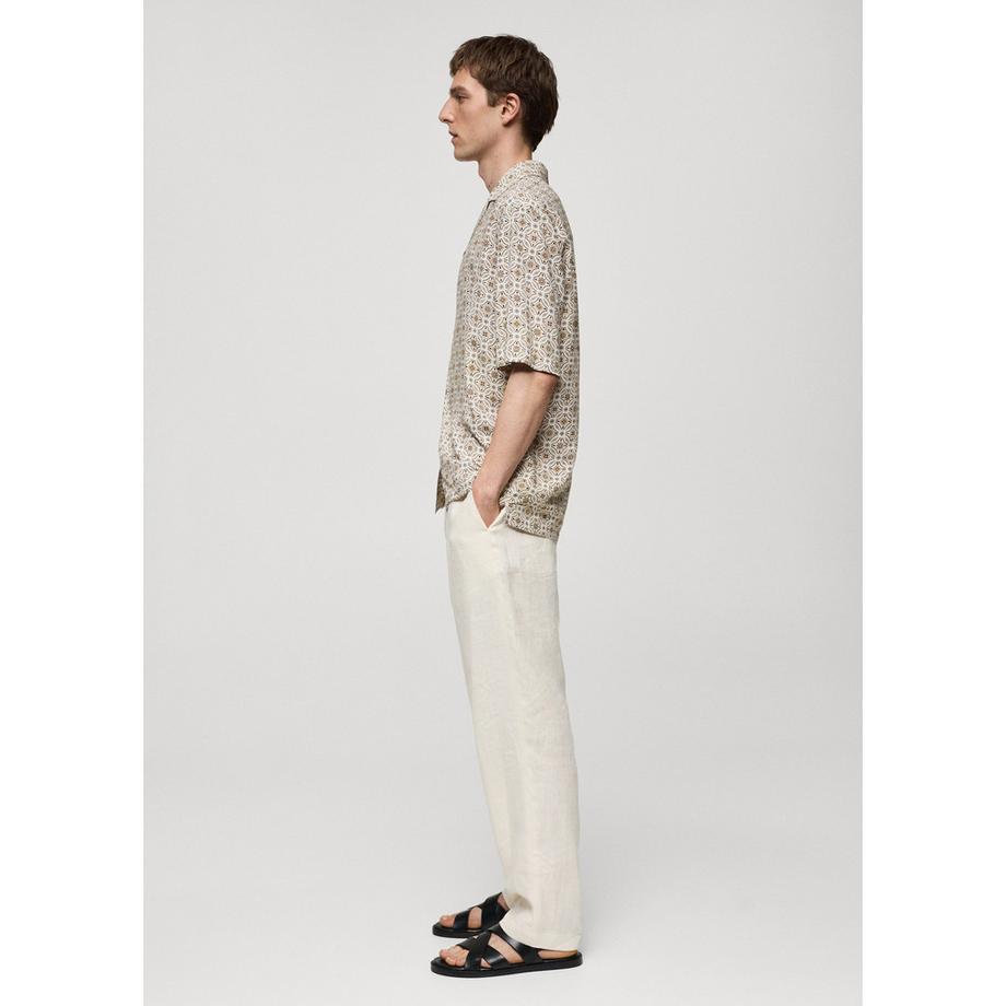 Mango Man Chemise à manches courtes à motifs  