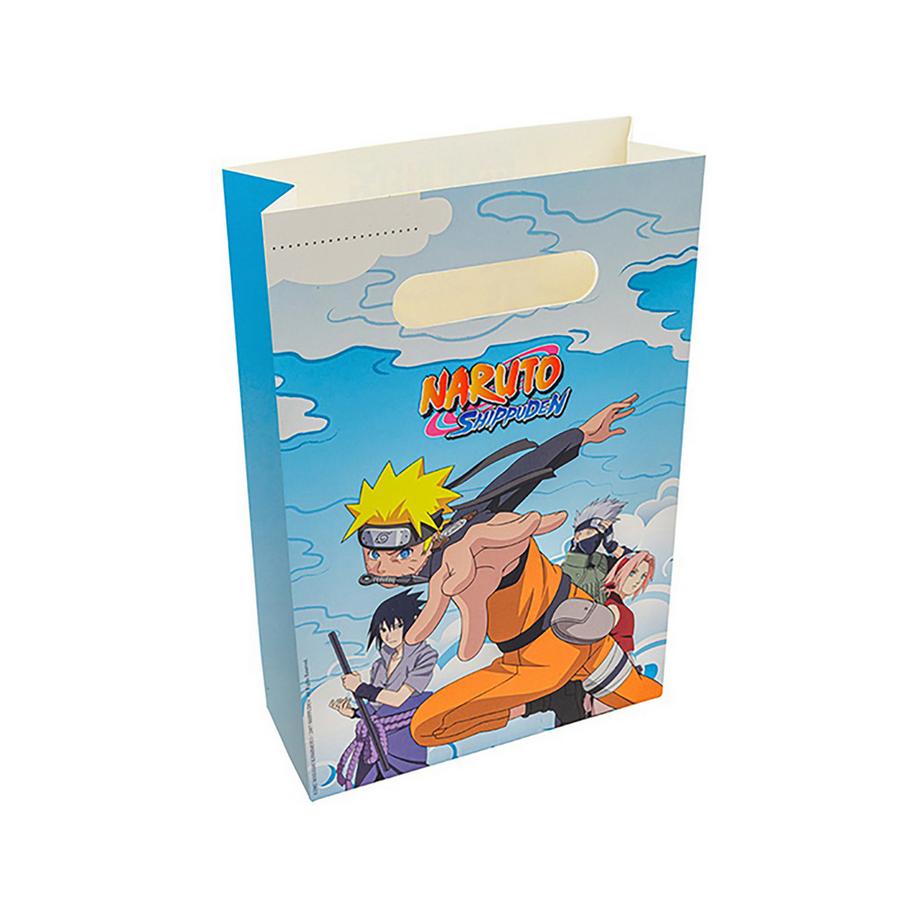 4 Sacs de fête Naruto en papier