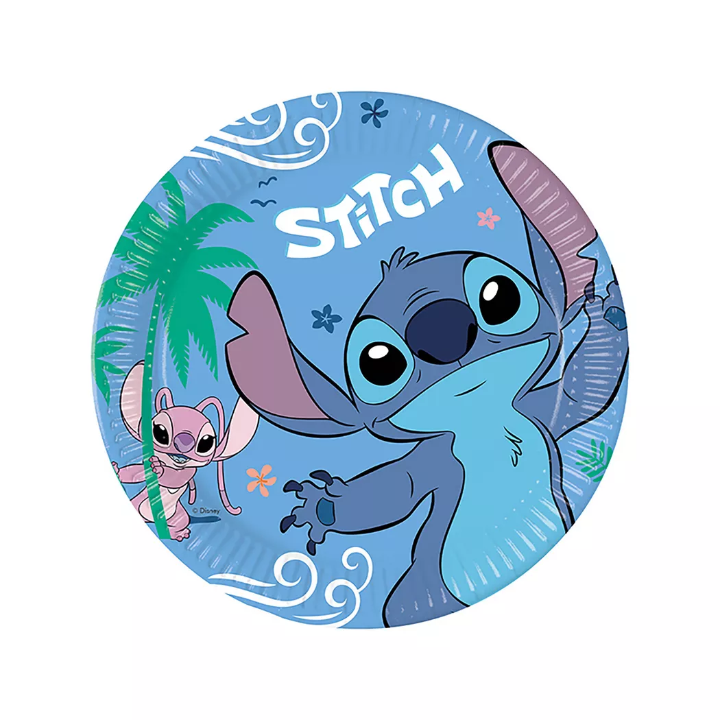 Procos - Stitch 8 Teller, Blau