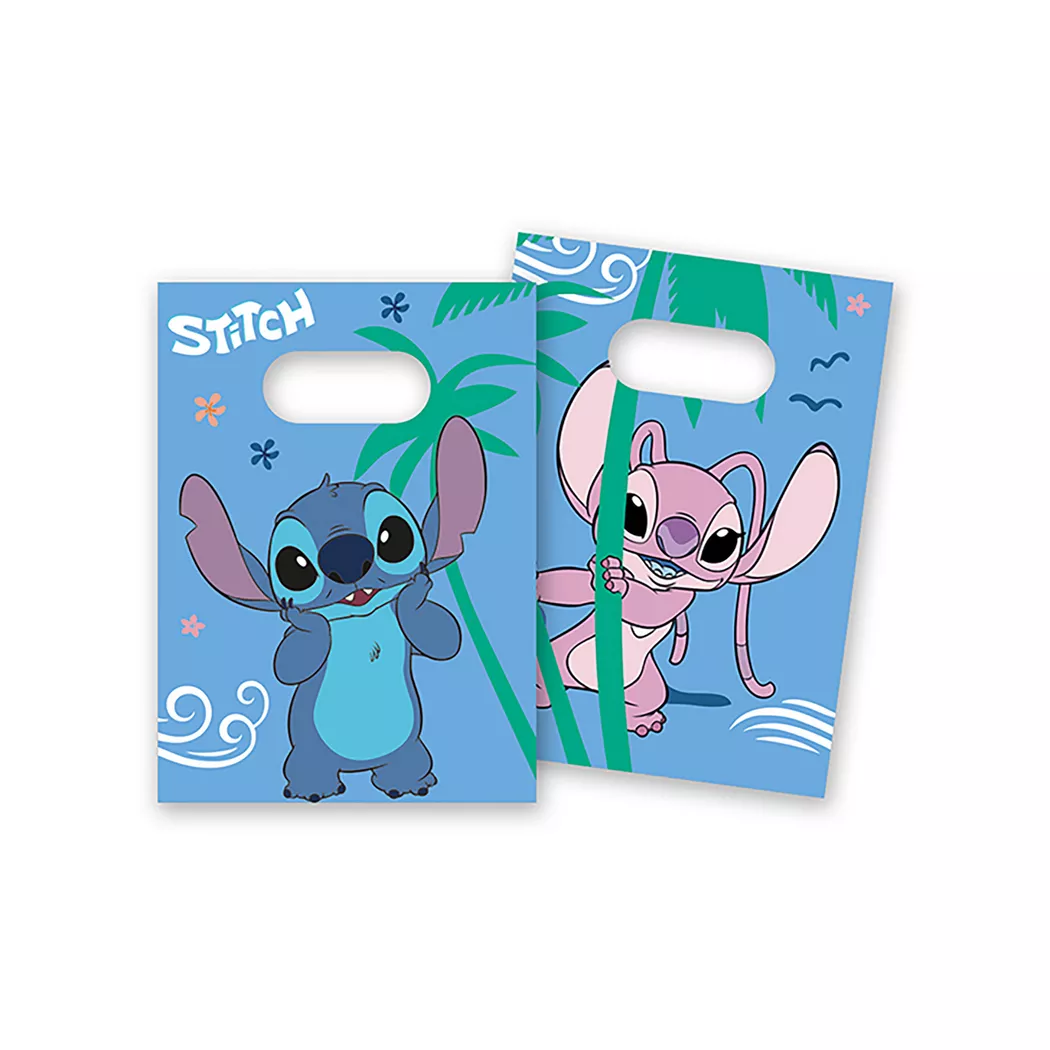 Procos - Stitch 4 Partybeutel, Blau
