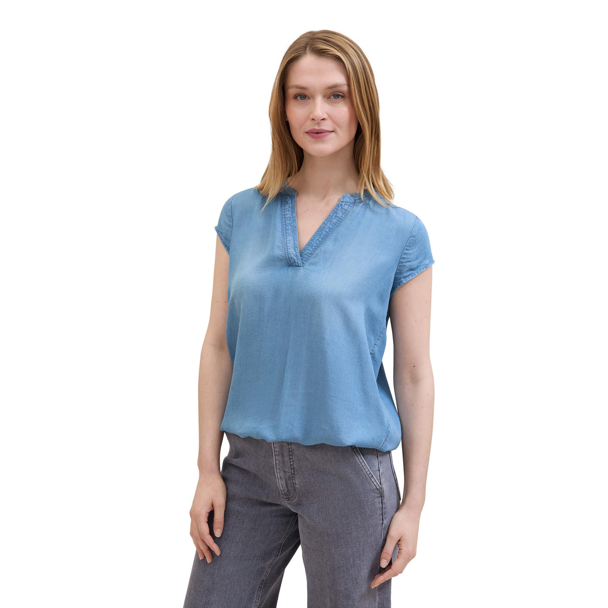Image of Bluse Damen Blau Denim 34