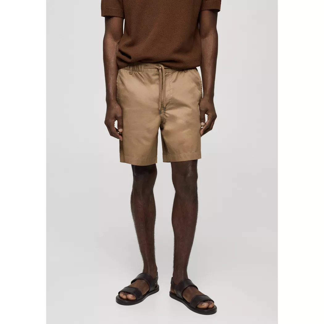 Mango Man - Bermuda Shorts, für Herren, Beige Größe 40