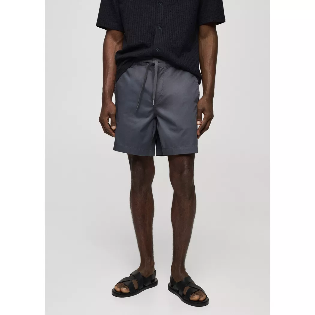 Mango Man - Bermuda Shorts, für Herren, Mittelblau, Größe 46