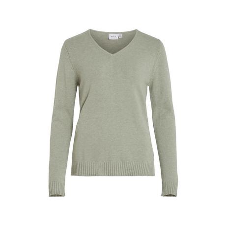 VILA Pull Col V Côtes  