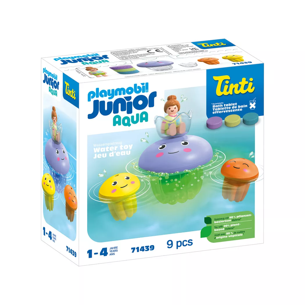 Playmobil - 71439 Junior & Tinti: Bunte Quallenfamilie, Multicolor