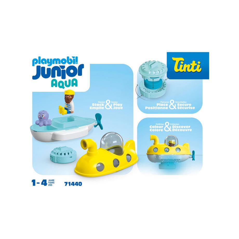 Playmobil  71440 1.2.3 Junior & Tinti : Sous-marin 