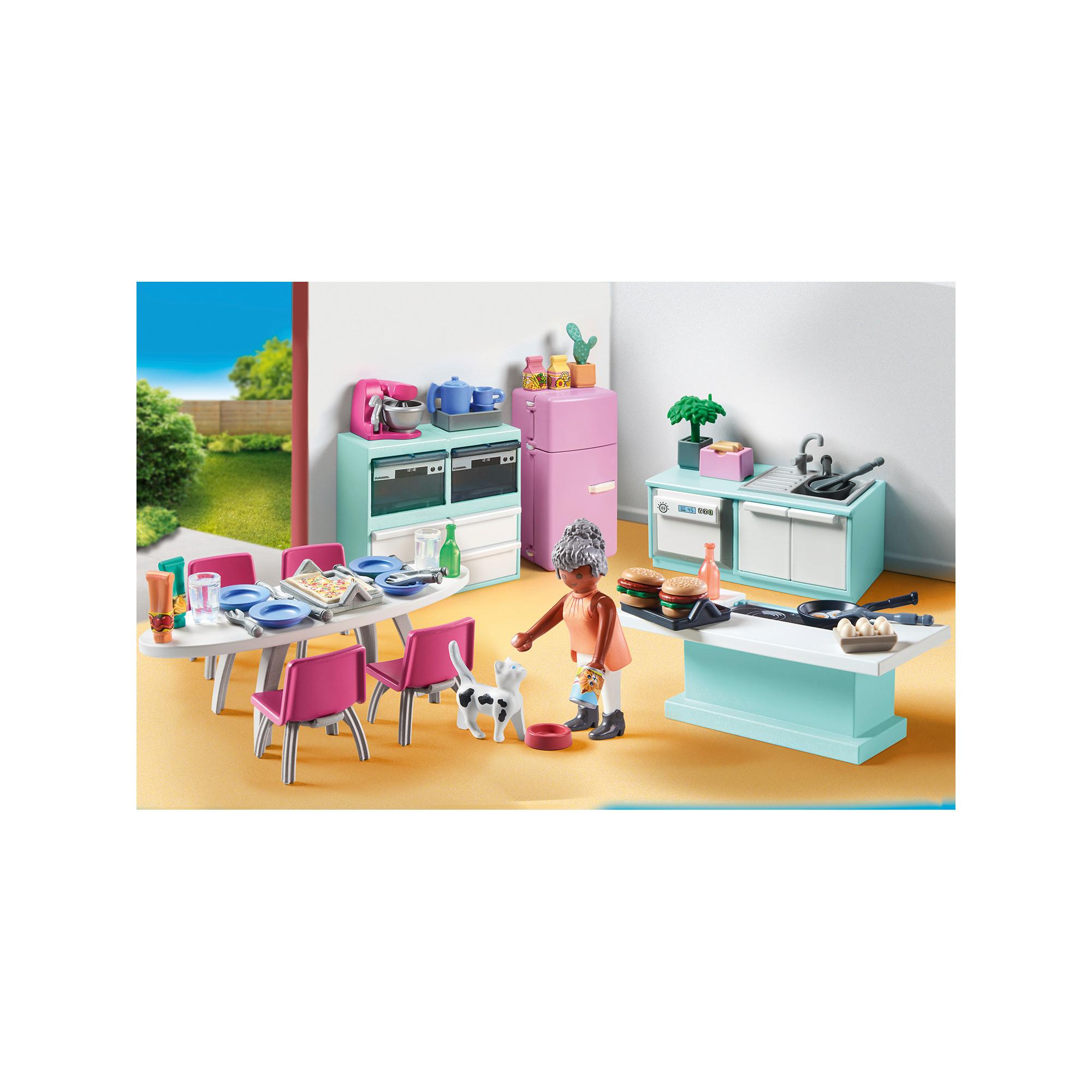 Playmobil  71608 Cuisine avec ilôt central 