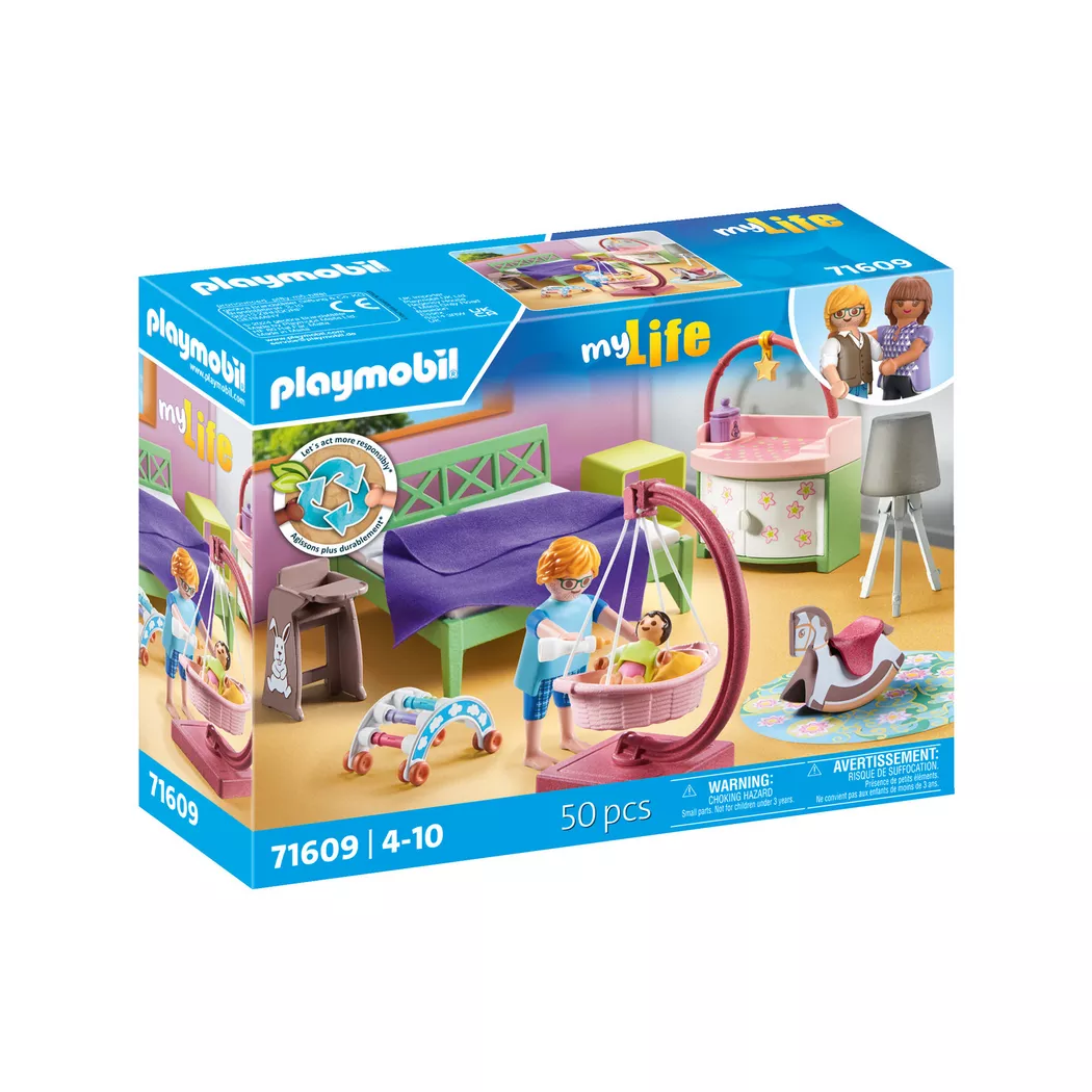 Playmobil - 71609 Schlafzimmer mit Babyspielecke, Multicolor