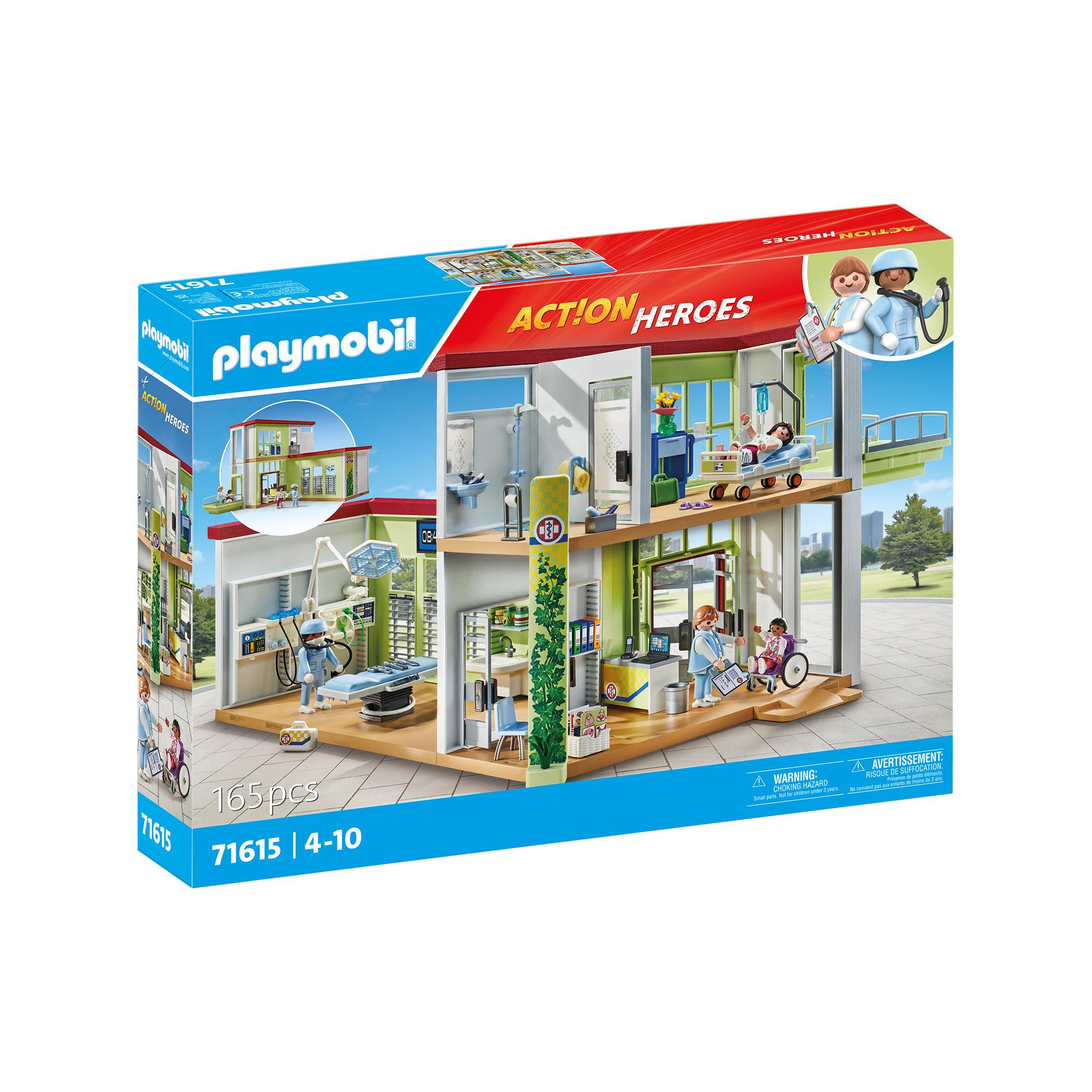 Playmobil  71615 Hôpital aménagé avec toit végétal 