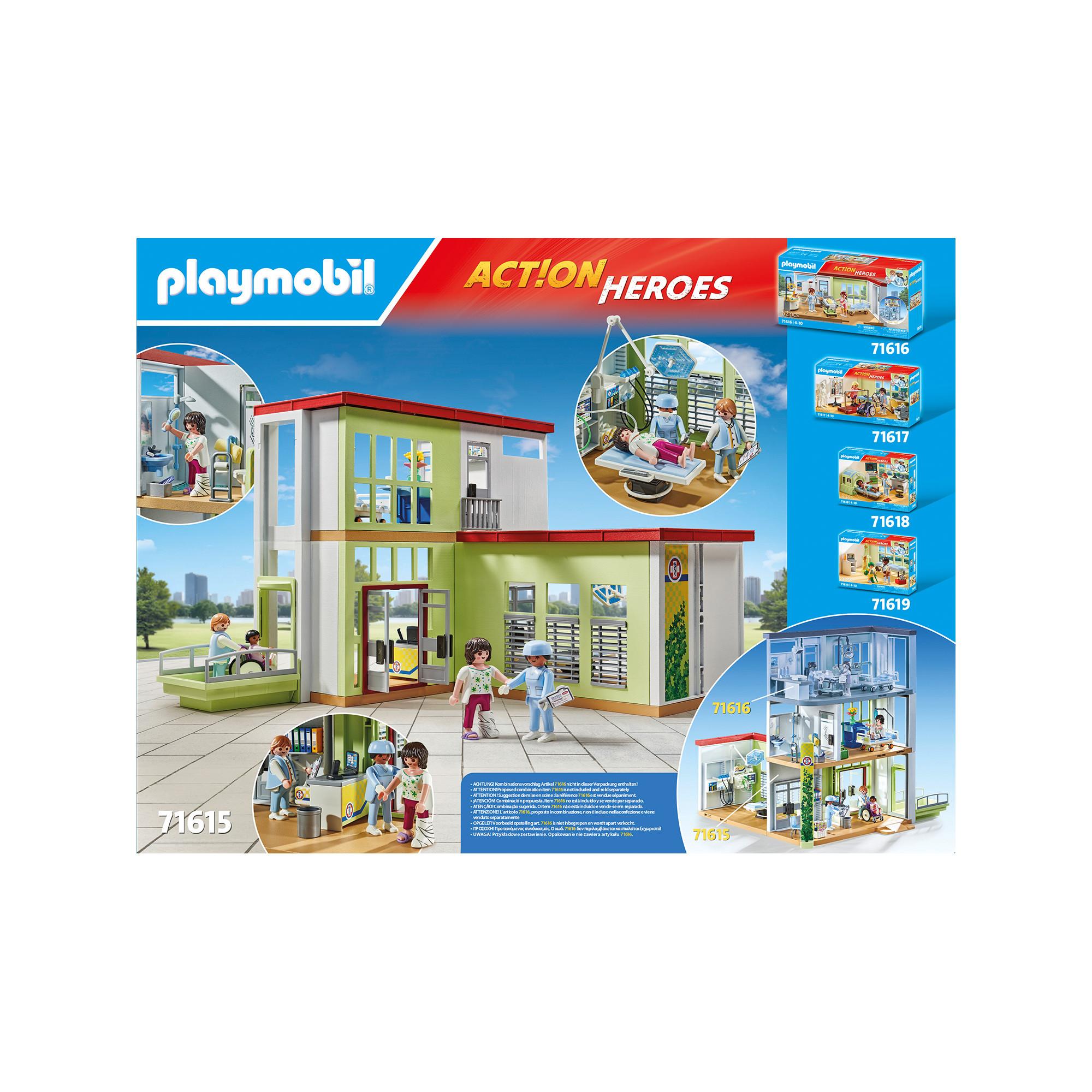 Playmobil  71615 Hôpital aménagé avec toit végétal 