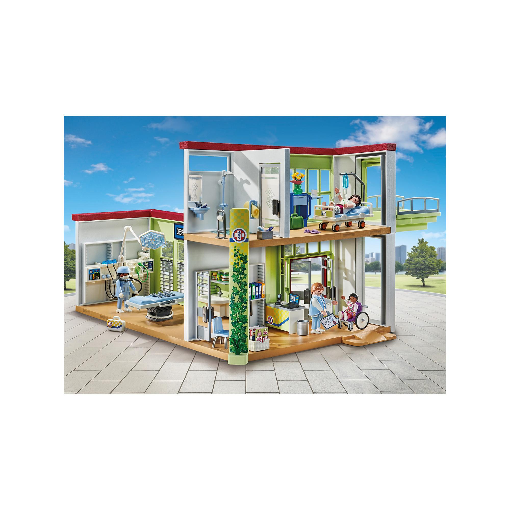 Playmobil  71615 Hôpital aménagé avec toit végétal 