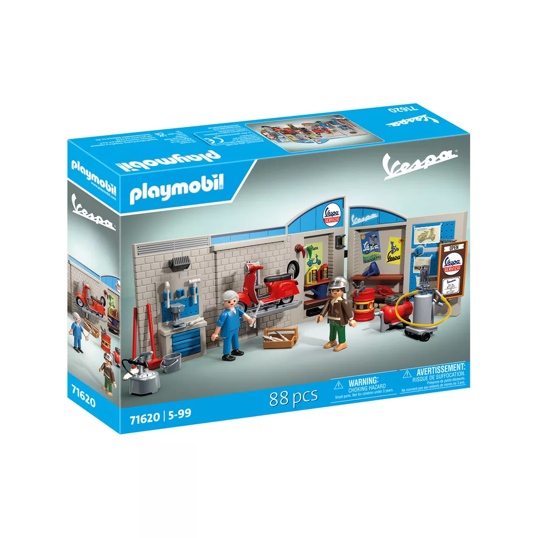 Playmobil - 71620 60er Vespa Garage, Multicolor