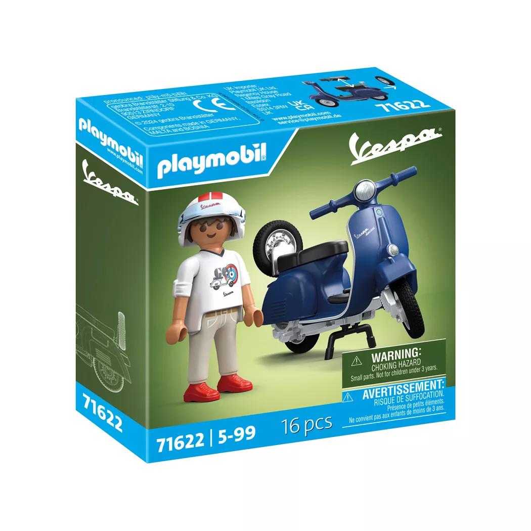 Playmobil - 71622 1969 Vespa 150 Sprint Veloce, bleu, Multicolor