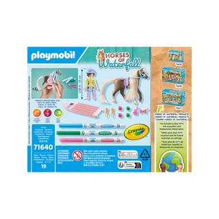 Playmobil  71640 Cavalière avec crinière de cheval à colorier 