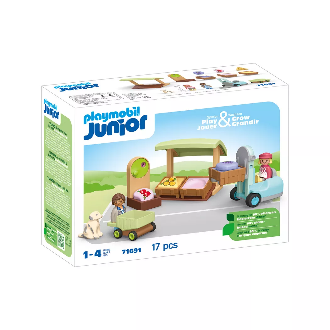 Playmobil - 7169 Marktstand Gabelstapler, Multicolor