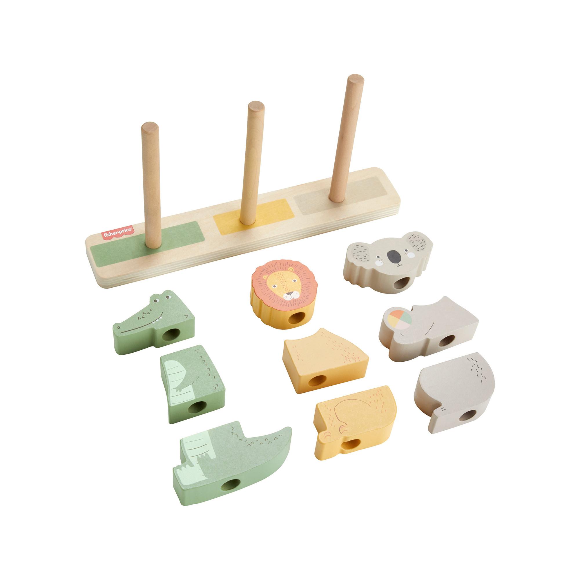 Fisher Price  Stapel-Tierwelt aus Holz 