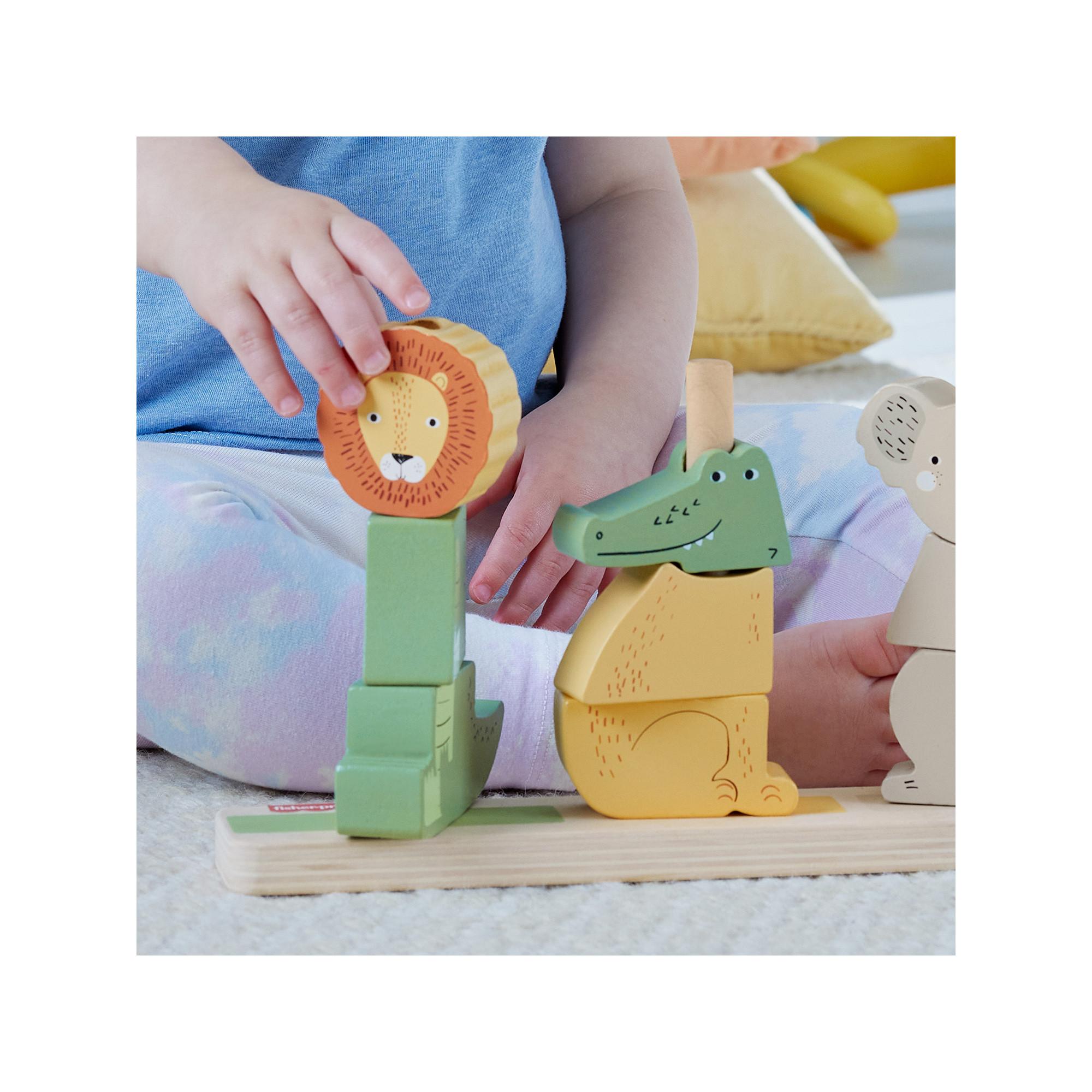 Fisher Price  Stapel-Tierwelt aus Holz 