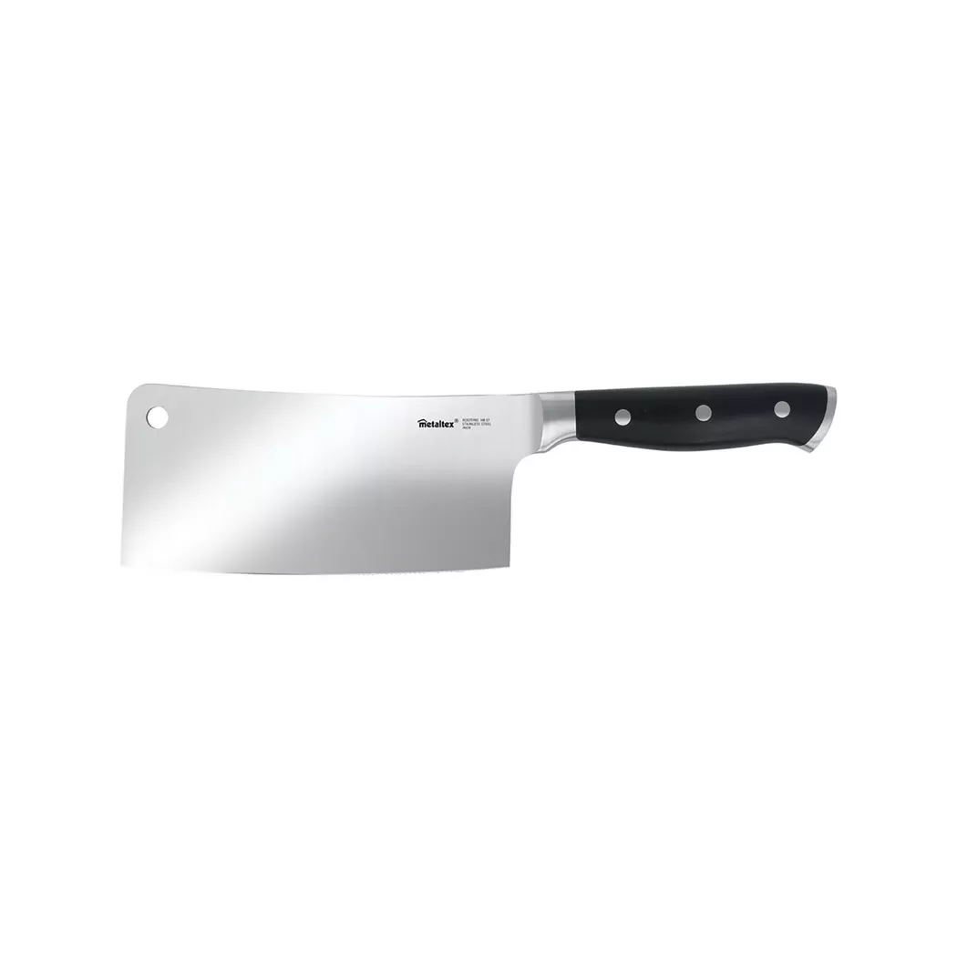Metaltex - Chinesisches Kochmesser, 32cm, Black