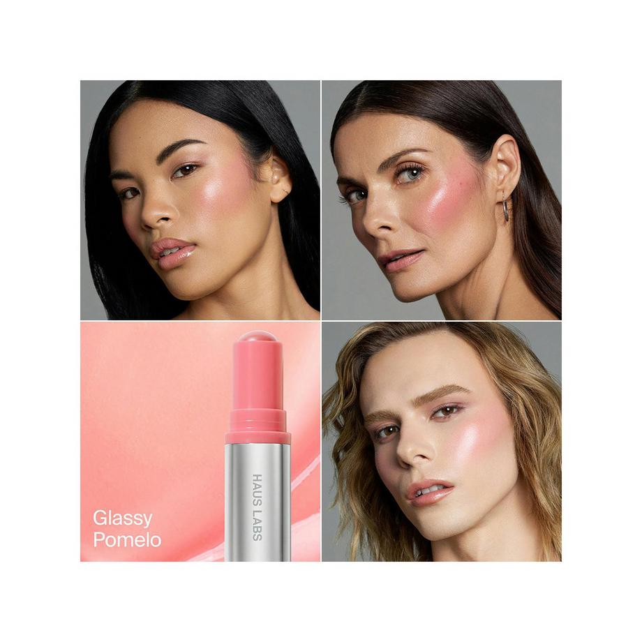 Haus Labs  Color Fuse Longwear Glassy Lip + Cheek Balm Blush Stick - Blush in crema 