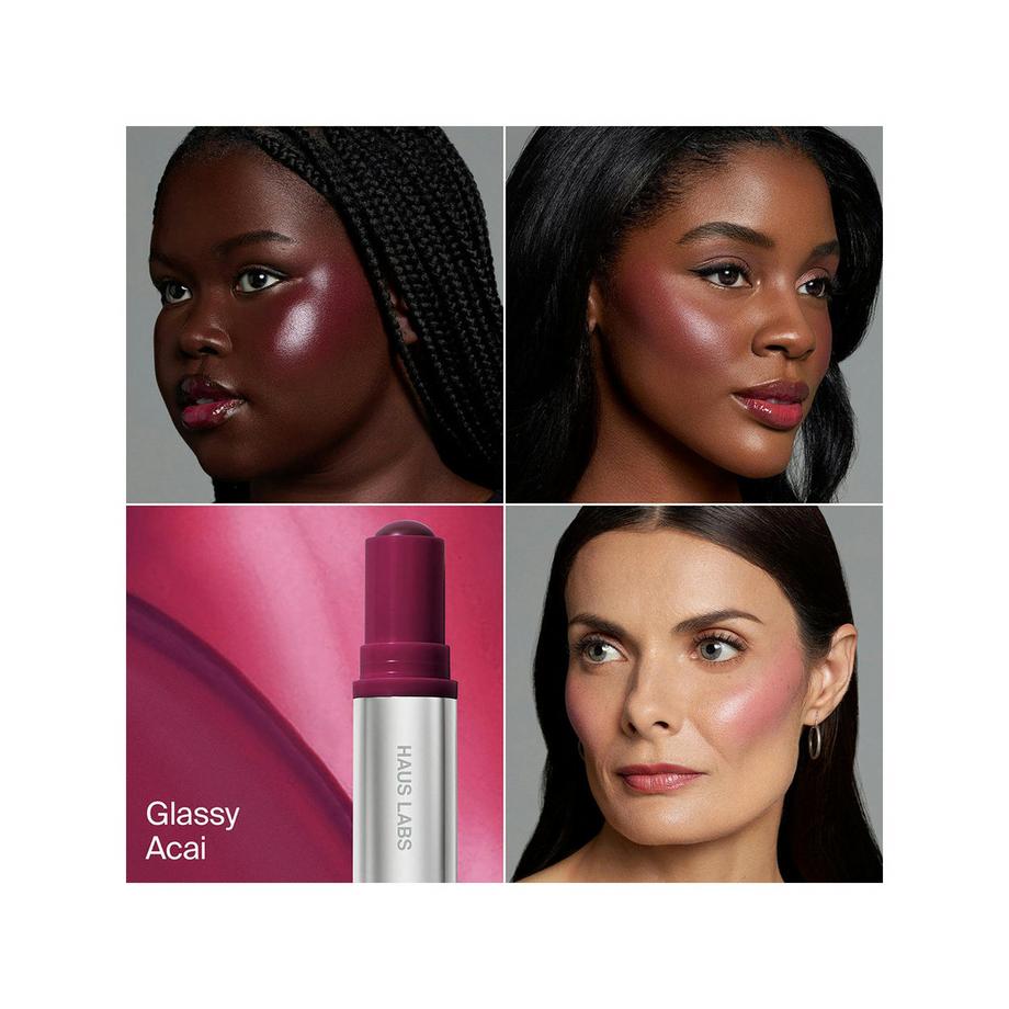Haus Labs  Color Fuse Longwear Glassy Lip + Cheek Balm Blush Stick - Cremiges Rouge 