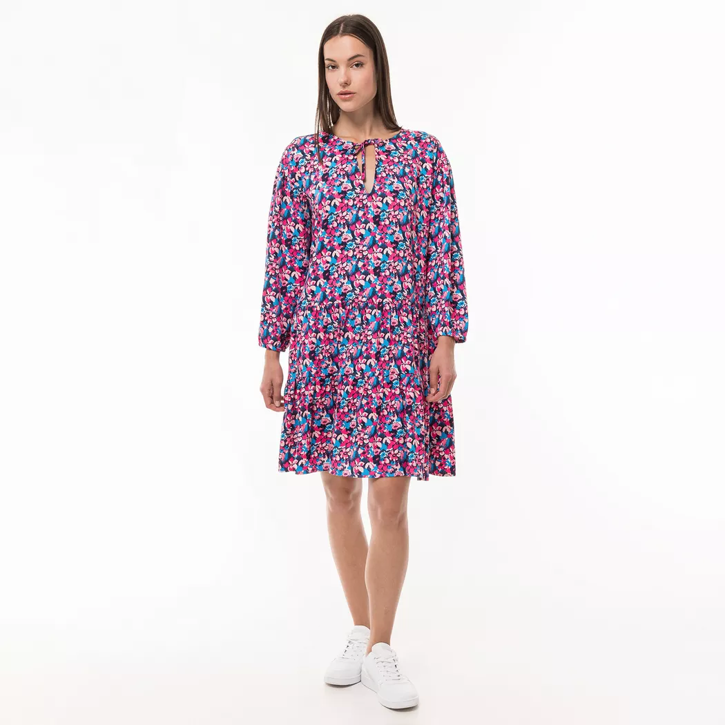 Esprit - Strandkleid, kurzarm, für Damen, Multicolor, Größe S